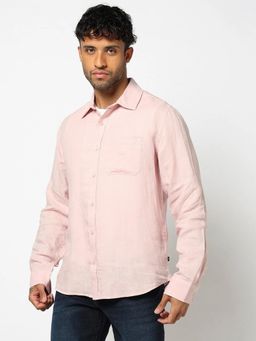 GAP - Men Pink Linen Slim Fit Shirt