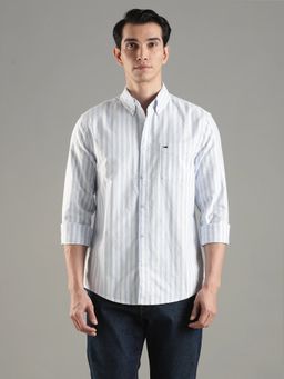 Tommy Hilfiger - Men Blue Cotton Regular Fit Shirt