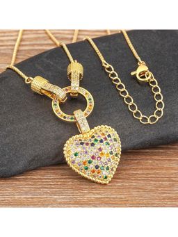 Dkane Designs - Women Multi-Color Heart Necklace