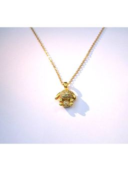 Dkane Designs - Women Funny Bunny Stone Studded Necklace