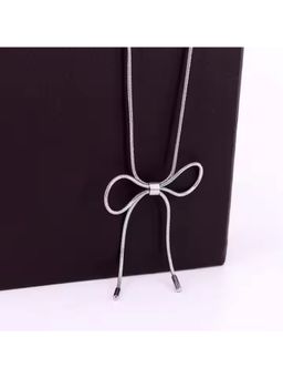 Dkane Designs - Women Silver Naughty Knot Necklace