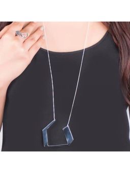 Dkane Designs - Women Silver Wing Angles Necklace