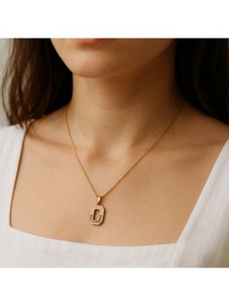 Dkane Designs - Women Luxe Oval Stone Studded Necklace