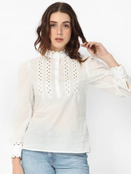 RAREISM - Basil Primary Off White Solid Top