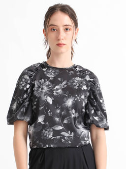 RAREISM - Esme Primary Black Print Top
