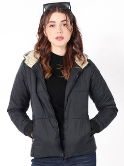 RAREISM - Glasha Hls Primary Black Solid Jacket