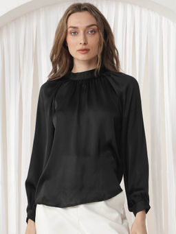 RAREISM - Kaylinn Primary Black Solid Top