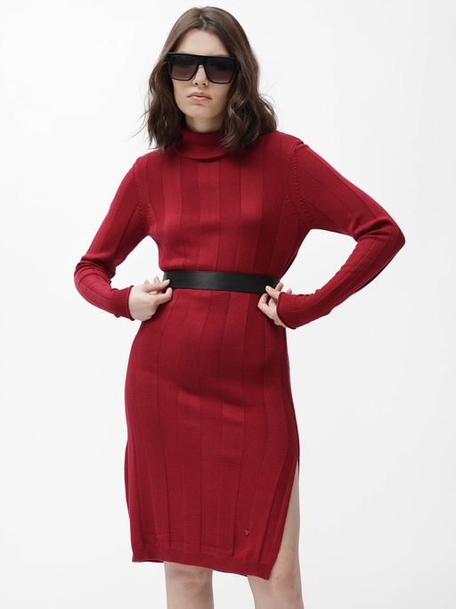 primary red dress Buy RAREISM Knitka Primary Red Solid Sweater Dress Online