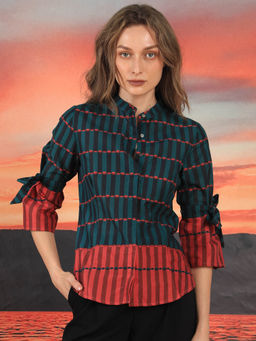RAREISM - Muraba Primary Green Print Top