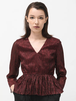 RAREISM - Odim Metalic Red Solid Top