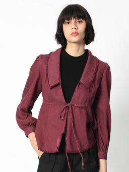 RAREISM - Reism Dark Maroon Solid Shrug