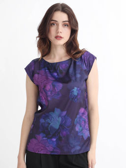 RAREISM - Showpo Primary Purple Print Top
