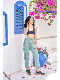 MAYSIXTY - Women Fleece Green Fashion Jogger