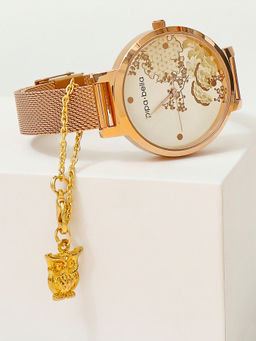 Pipa Bella by Nykaa Fashion - Gold-Plated Owl Watch Charm