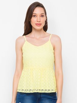 Globus - Yellow Self Design Top
