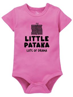 Zeezeezoo - Diwali Theme Half Sleeves Little Pataka Lots Of Drama Baby Onesie
