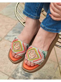 Fizzy Goblet - Women Lucky Orange Bomba Sliders
