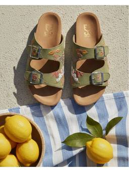 Fizzy Goblet - Women Olive Garden Olive Green Sliders
