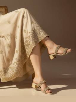 Fizzy Goblet - Women Golden Hour Glam Sandal Heels