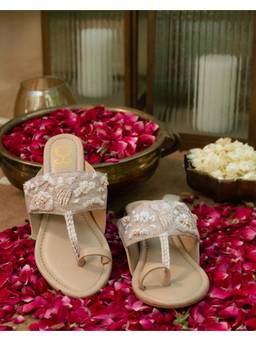 Fizzy Goblet - Women Lychee Martini Beige Kolha Block Heels