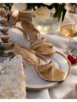 Fizzy Goblet - Women Gold me Closer Gold Heels