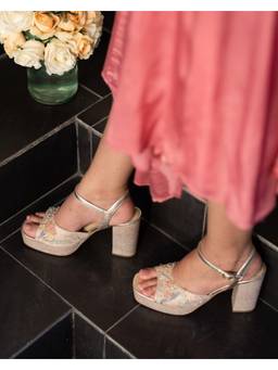 Fizzy Goblet - Women Sheen Queen Multi Colour Platform Heels