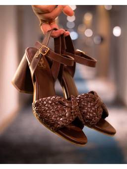 Fizzy Goblet - Women Plot Twist Brown Sandal Heels
