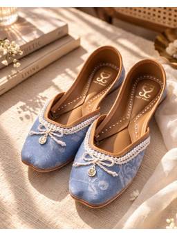 Fizzy Goblet - Women Denim Darling Blue Juttis