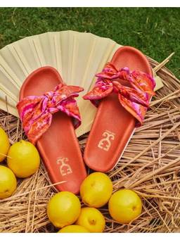 Fizzy Goblet - Women Bow N Voyage Orange Sliders