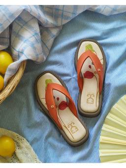 Fizzy Goblet - Women Sunny Hunny Orange Bomba Sliders