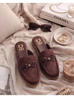 Fizzy Goblet - Women Brew can do it Brown Backless Loafers