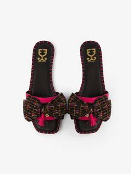 Fizzy Goblet - Women Bow to be Wild Black Sandals