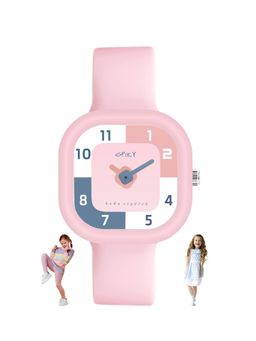 Spiky - Pink Rectangle Analogue Watch (M)