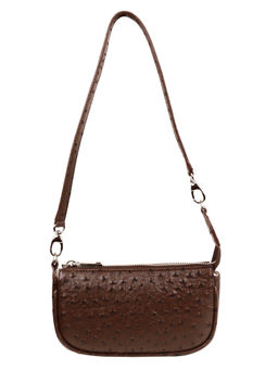 The House Of Ganges - Baby Sling Vegan Leather Handbag Brown