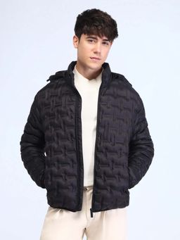 Flying Machine - Regular Fit Solid Padded Jacket