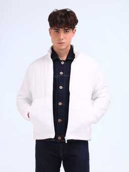 Flying Machine - Regular Fit Solid Padded Jacket