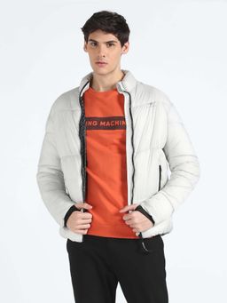 Flying Machine - High Neck Solid Jacket
