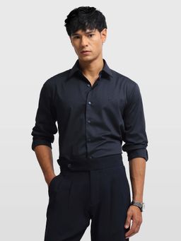 Arrow Newyork - Mens Manhattan Slim Fit Geometric New York Shirt Blue