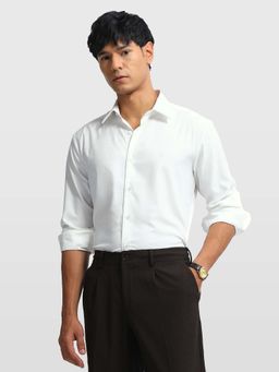 Arrow Newyork - Mens Manhattan Slim Fit Textured New York Shirt White