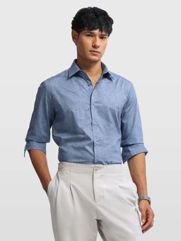 Arrow Newyork - Mens Twill Manhattan Slim Fit New York Shirt Blue