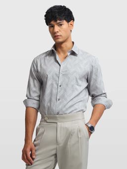 Arrow Newyork - Mens Twill Manhattan Slim Fit New York Shirt Grey