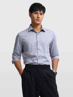 Arrow Newyork - Mens Jacquard Manhattan Slim Fit New York Shirt Lavender