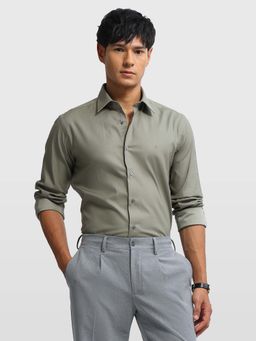 Arrow Newyork - Mens Satin Manhattan Slim Fit New York Shirt Green