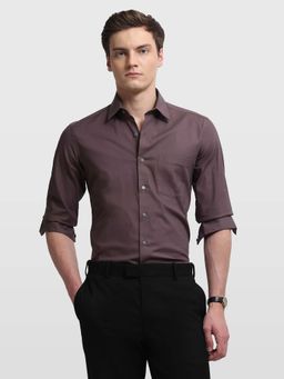 Arrow Newyork - Mens Manhattan Slim Fit New York Shirt Purple