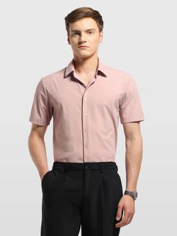 Arrow Newyork - Mens Manhattan Slim Fit Twill Shirt Peach