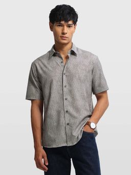 Arrow Newyork - Mens Relaxed Fit Abstract Printed Elixir Shirt Green