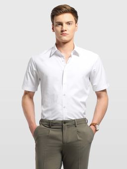 Arrow Newyork - Mens Bosto Relaxed Fit Twill Shirt White