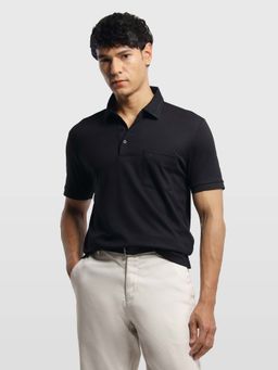 Arrow - Mens Solid Regular Fit Polo T-Shirt Black