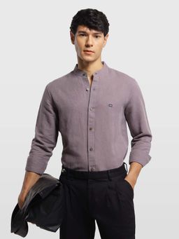 Arrow Sports - Mens Chelsea Slim Fit Aquarelle Drift Shirt Purple