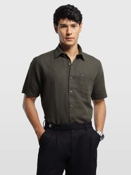 Arrow Sports - Mens Solid Aquarelle Drift Shirt Green